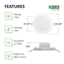 Load image into Gallery viewer, 12 Pack 6 Inch Slim LED Downlight, Integrated Junction Box - EK CHIC HOME