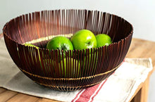 Load image into Gallery viewer, Decorative Metal Wire Fruit Bowl with Gold Accent Table Centerpiece - EK CHIC HOME