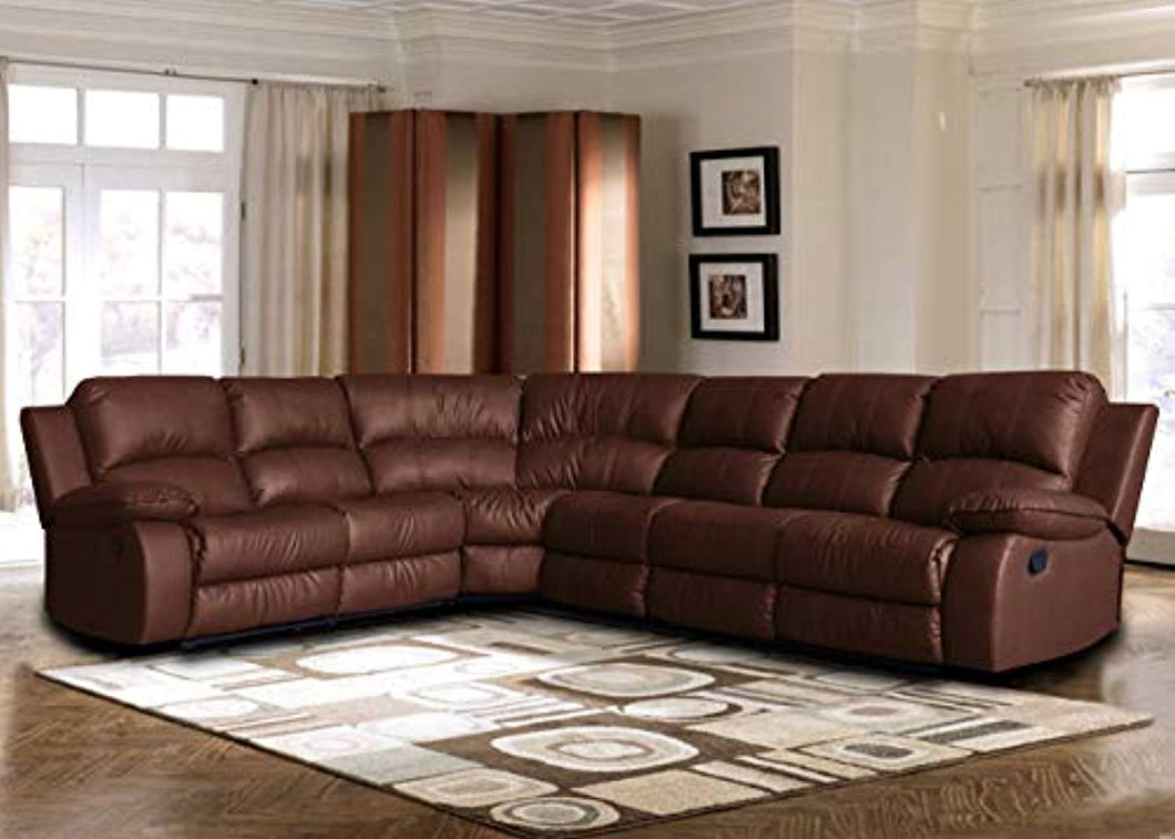 Roma Furniture Large Classic Sofa - Sectional - Traditional - Bonded Leather - EK CHIC HOME