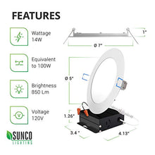 Load image into Gallery viewer, 16 Pack 6 Inch Slim LED Downlight with Junction Box - EK CHIC HOME