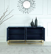 Load image into Gallery viewer, High Gloss Lacquer Sideboard/Buffet, Navy Blue - EK CHIC HOME