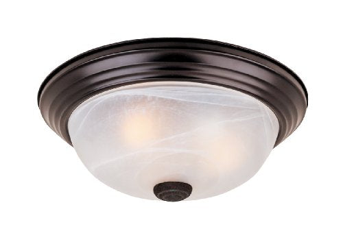Flushmount Ceiling Light Oil Rubbed Bronze 3 Light 15