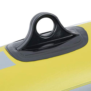 Inflatable Boat,Yellow PVC 1-Person Rowing Air Boat Fishing Drifting Diving Tool - EK CHIC HOME