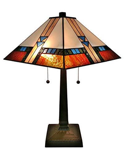 Tiffany Mission Table Lamp 23 Inches Tall - EK CHIC HOME