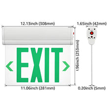 Load image into Gallery viewer, LED Edge Lit Green Exit Sign Single Face - Rotating Panel- Pack of 2 - EK CHIC HOME