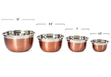 Load image into Gallery viewer, Stainless Steel Mixing Bowls-4 Pc set- Stackable Nesting Bowls - EK CHIC HOME