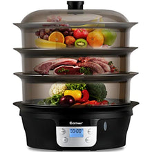 Load image into Gallery viewer, Food Steamer Vegetable Steamer 3 Tier Stackable Baskets 20 Quart Capacity - EK CHIC HOME