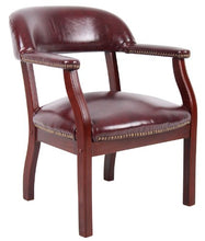 Load image into Gallery viewer, Burgundy Bonded Leather Chair - EK CHIC HOME