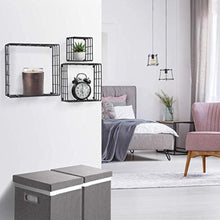 Load image into Gallery viewer, Sorbus Floating Square Shelves (Metal Square - Black) - EK CHIC HOME