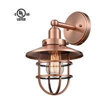 Load image into Gallery viewer, Industrial Vintage Wall Sconce Light with Bulbs, Antique Copper Finish Wall Lights, 2-Pack - EK CHIC HOME