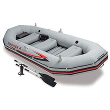Load image into Gallery viewer, Mariner 4, 4-Person Inflatable Boat Set with Aluminum Oars and High Output Air Pump (Latest Model) - EK CHIC HOME
