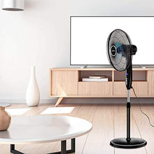 Load image into Gallery viewer, Oscillating Pedestal Fan w/Timer, LCD Display, Double Blades, Remote Control - EK CHIC HOME