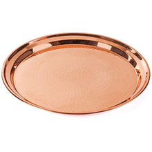 Load image into Gallery viewer, Copper Tray - 2 Pack - Large Tray 15 inch, Medium Tray 13 Inch - EK CHIC HOME