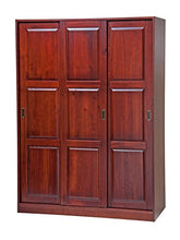 Load image into Gallery viewer, Solid Wood 3-Sliding Door Wardrobe/Armoire/Closet52&quot;w x 72&quot;h x 22.5&quot;d. 1 Large/4 Small Shelves, 1 Rod Included - EK CHIC HOME