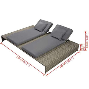 15 Pieces Adjustable Outdoor Lounge Set - EK CHIC HOME