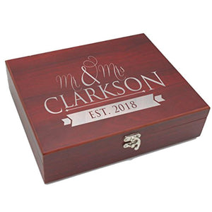 Custom Engraved 5 Piece  Wine Tool Opener Accessories Gift Box Set - EK CHIC HOME