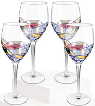 Load image into Gallery viewer, Set Of 4 - Hand Painted, Exquisite Design, Wine Glasses - EK CHIC HOME