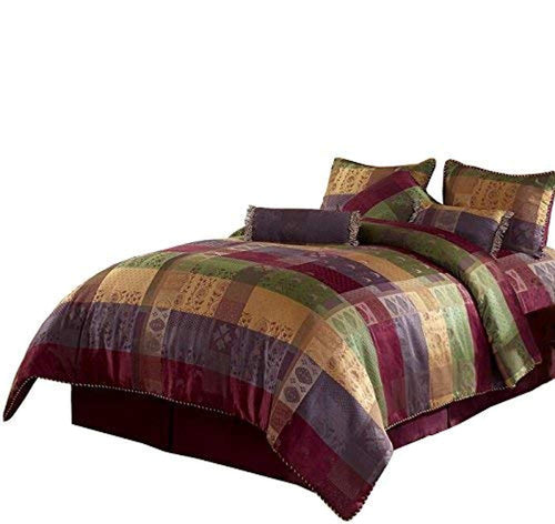 Jacquard Patchwork 7-Piece Bedding Set - EK CHIC HOME