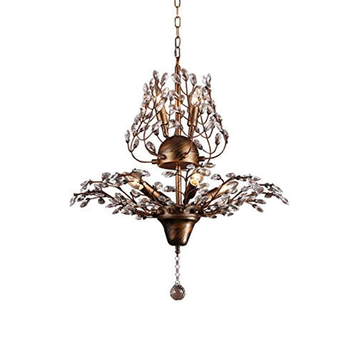 7 Retro Iron Branch-Shaped Crystal Chandeliers - EK CHIC HOME