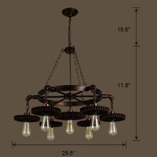 Load image into Gallery viewer, Industrial  House 7-Heads Rustic Chandelier - EK CHIC HOME