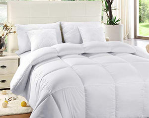 Quilted Comforter with Corner Tabs - Hypoallergenic-Queen - EK CHIC HOME