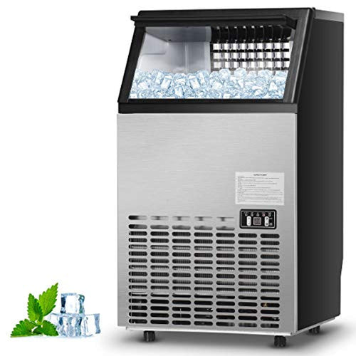 Commercial Ice Maker-33LBS Storage Capacity, Free-Standing Design - EK CHIC HOME