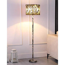 Load image into Gallery viewer, 59&quot; Faux Suede Floor Lamp in Tiger Print - EK CHIC HOME