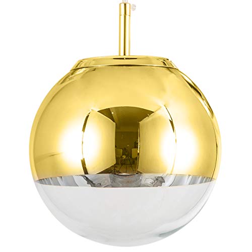 Modern Glass Pendant Lighting Gold/Silver 12 inch - EK CHIC HOME