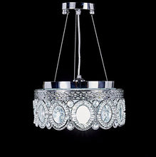 Load image into Gallery viewer, Chrome Finish Modern Crystal Chandelier, Pendant Hanging - EK CHIC HOME