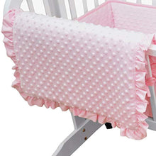 Load image into Gallery viewer, Heavenly Soft Minky Dot 3-Piece Cradle Bedding Set - EK CHIC HOME