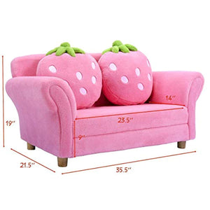 Children Sofa, Kids Couch Armrest Chair, Upholstered Living Room Furniture, Lounge Bed - EK CHIC HOME