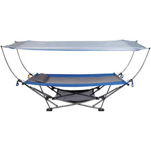 Load image into Gallery viewer, Portable Hammock with Removable Canopy | Includes Pillow and Mesh Storage Net - EK CHIC HOME
