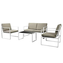 Load image into Gallery viewer, 4 Piece Outdoor Garden Sofa Sectional Set - EK CHIC HOME