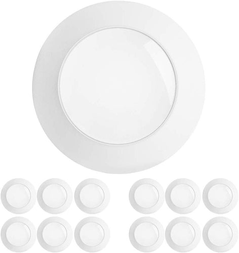 12 Pack 5/6 Inch Flush Mount LED Disk Light - EK CHIC HOME