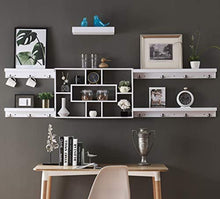 Load image into Gallery viewer, 7 Cubes Floating Shelf, Geometric Wall Mounted Cube Shelves for Display and Storage, White Finish - EK CHIC HOME