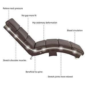 Leather Ergonomic Modern Upholstered Chaise Lounge for Indoor Furniture - EK CHIC HOME