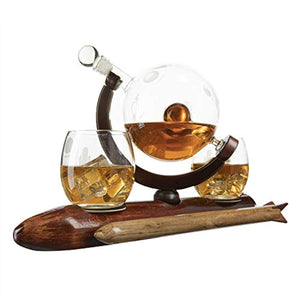 Rocket Whiskey Decanter Set, Solar System - Limited Edition - EK CHIC HOME