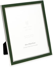 Load image into Gallery viewer, 8x10 White Leather with Gold Metal (Vertical &amp; Horizontal) Picture Frame, - EK CHIC HOME