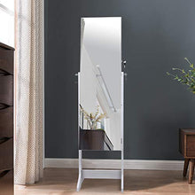 Load image into Gallery viewer, Floor Mirror Rectangle with Jewelry Armoire Organizer - EK CHIC HOME