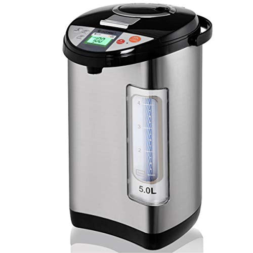 Instant Electric Hot Water Boiler and Warmer, 5-Liter LCD Water Pot with 5 Stage Temperature Settings - EK CHIC HOME