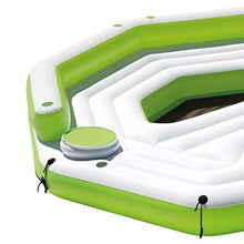 Load image into Gallery viewer, Inflatable Key Largo Party Island Float with Built-in Coolers &amp; Cupholders - EK CHIC HOME