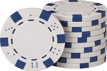 Load image into Gallery viewer, Texas Hold &#39;em Clay Poker Chip Set with Aluminum Case, 500 Striped Dice Chips - EK CHIC HOME