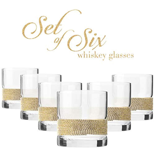 Set of 6 Elegant Glasses with Sparkling
