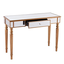 Load image into Gallery viewer, Mirrored Media Console Table, Champagne Gold Finish - EK CHIC HOME
