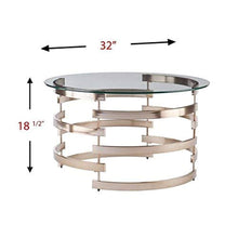 Load image into Gallery viewer, Belmar Cocktail Table, Champagne Finish - EK CHIC HOME