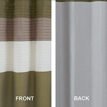 Load image into Gallery viewer, Windsor Bathroom Shower Pieced Ruffle Pattern Modern Elegant Microfiber Fabric Bath Curtains - EK CHIC HOME