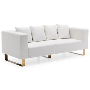 Glam Marni Metal Base 87" Sofa, Multiple Colors - EK CHIC HOME