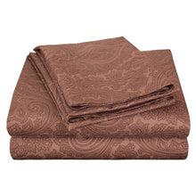 Load image into Gallery viewer, 600 Thread Count Wrinkle-Resistant Luxury Cotton Italian Paisley Sheet Set - EK CHIC HOME