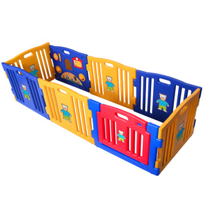 Baby Playpen 8 Panel Foldable  Kids Play Center Yard Indoor Outdoor - EK CHIC HOME