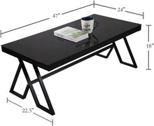 Load image into Gallery viewer, Tempered Glass Tea Table Coffee Table Cocktail Desk Table - EK CHIC HOME